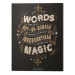 Obraz na plátně Harry Potter - Words, (60 x 80 cm)