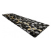 Běhoun Gloss 400B 86 3D geometric black/gold 80x300 cm