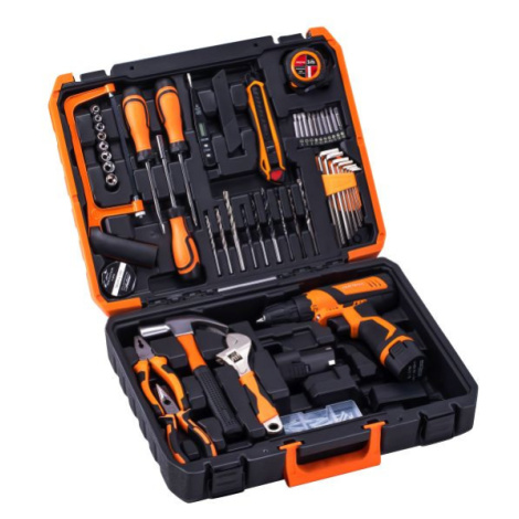 Kraft&Dele KD3357 AKU vrtačka - šroubovák v kufru s příslušenstvím