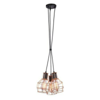 Závěsné svítidlo AZzardo Carron 3 copper AZ1660 E27 3x60W IP20 35cm měděné