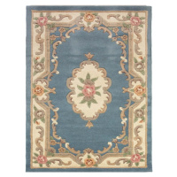 Modrý vlněný koberec Flair Rugs Aubusson, 150 x 240 cm