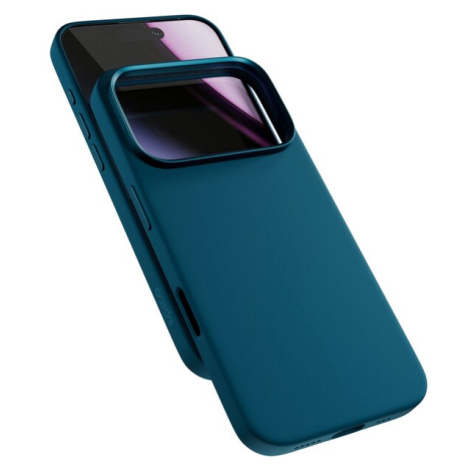 Epico Silicone Pro Mag+ kryt pro iPhone 17 Pro Max Qi2 & Magsafe kompatibilní petrolejově modrý