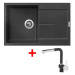 Sinks Ultima 790 Metalblack + Mix 3 P GR