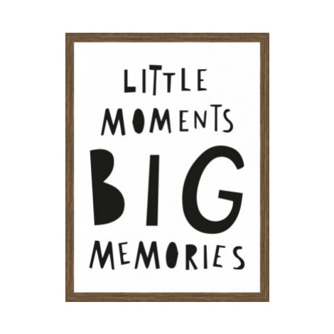 Rámovaný obraz Little moments big memories, 30x40 cm Asko
