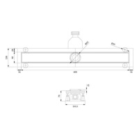 OMNIRES LOWFIX lineární sprchový odtok s krycí deskou pro dlažbu, 60 cm srebrny /SL/ LOWFIX60TSL