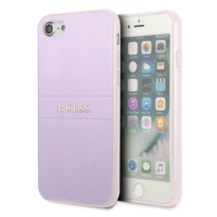 Guess hard obal na iPhone SE 2022 / SE 2020 / 8 / 7 Purple 4G Logo Saffiano