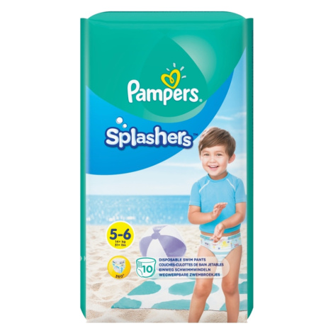 PAMPERS Splashers vel.5-6  14+kg Kalhotkové plenky do vody 10 ks