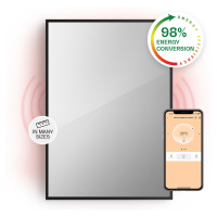 Klarstein La Palma 700, infračervený ohřívač 2 v 1, smart, 85 x 60 cm, 750 W, zrcadlová přední s