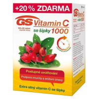 Gs Vitamin C1000+šípky Tbl.100+20 čr/sk