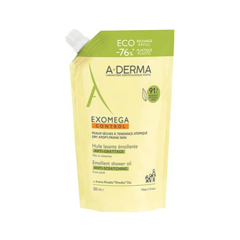 A-DERMA Exomega Control Zvláčňující sprchový olej - Recyklovatelná ECO náhradní náplň 500 ml
