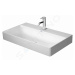 DURAVIT DuraSquare Umyvadlo 800x470 mm, bez přepadu, s otvorem pro baterii, DuraCeram, bílá 2353