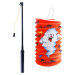 Lampion Halloween 15 cm se svítícím hůlkou 39 cm oranžový