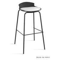 UNIQUE Barová židle Duke, černá/bílá