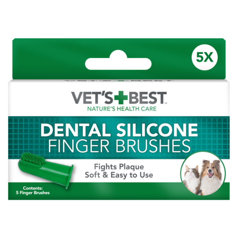 Vet's Best® zubní kartáčky na prst - 5 kusů