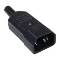 Konektor IEC C14 vidlice na kabel 10A/250VAC GST749