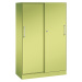 C+P Skříň s posuvnými dveřmi ASISTO, výška 1617 mm, šířka 1000 mm, viridianová zelená/viridianov