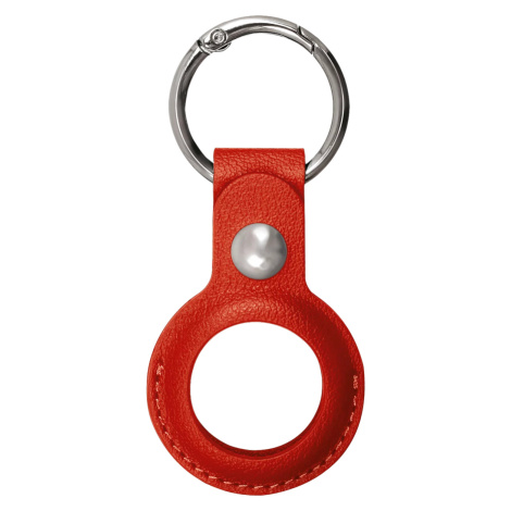 Pouzdro XQISIT Faux Leather Keyring for AirTag red (46345)