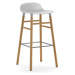 Normann Copenhagen designové barové židle Form Barstool Wood (75 cm)