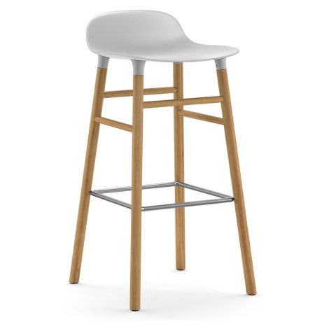 Normann Copenhagen designové barové židle Form Barstool Wood (75 cm)