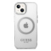 Guess GUHMP14SHTRMS hard silikonové pouzdro iPhone 14 6.1" silver Metal Outline Magsafe