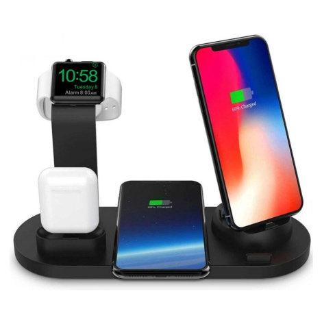 WD-02 | QI dock pro Apple iPhone Airpods Watch | 15W bezdrátová nabíječka | 3 konektory - USB-C  Interlook