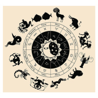 Ilustrace Zodiac, paseven, 40 × 40 cm