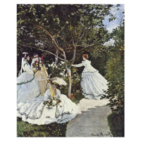 Obrazová reprodukce Women in the Garden (1866), Claude Monet, 30 × 40 cm