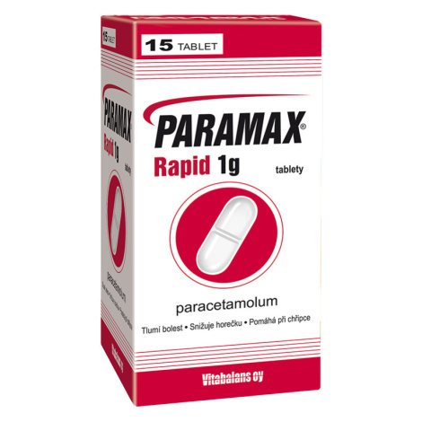 PARAMAX Paramax Rapid 1 g k vnitřnímu užití 15 tablet