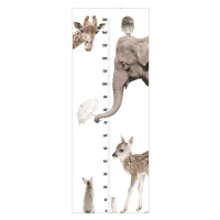Dekornik Samolepka do dětského pokoje růstový graf miluji zvířata 150x70 cm