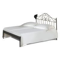 Kovová postel Malaga kanape Rozměr: 90x200 cm, barva kovu: 10A kovář. zlatá pat.