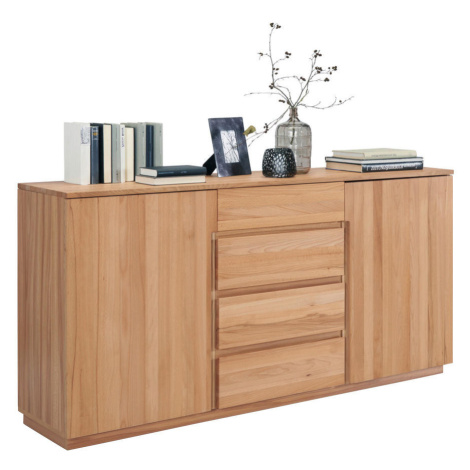 Linea Natura ŠIROKÁ KOMODA, jádrový buk, barvy buku cm