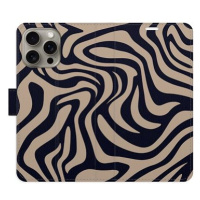 iSaprio Flip pouzdro Zebra Black 02 pro iPhone 15 Pro Max