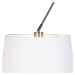 Závěsná lampa s lněnými odstíny bílé 35 cm - ocel Blitz II
