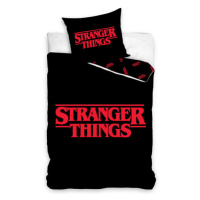 Carbotex Bavlněné povlečení Stranger Things Black