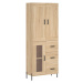 vidaXL Skříň highboard dub sonoma 69,5 x 34 x 180 cm kompozitní dřevo