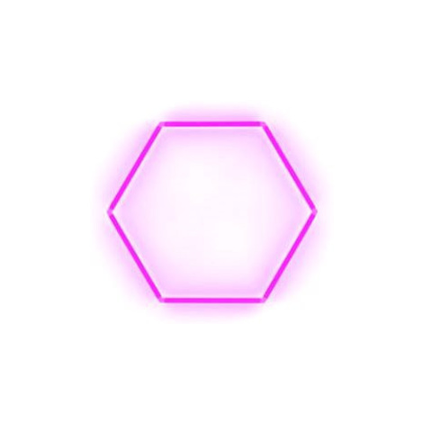 Escape6 Kompletní LED hexagonové svítidlo růžové, rozměr 1 element 97 × 84 cm