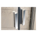 Ravak Blix BLRV2-80 bright alu+Transparent, čtvercový sprchový kout 80 x 80 cm, lesklý rám, čiré