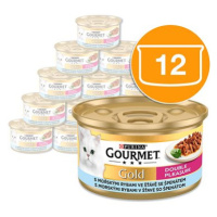 Gourmet Gold mořské ryby v omáčce 12 × 85 g