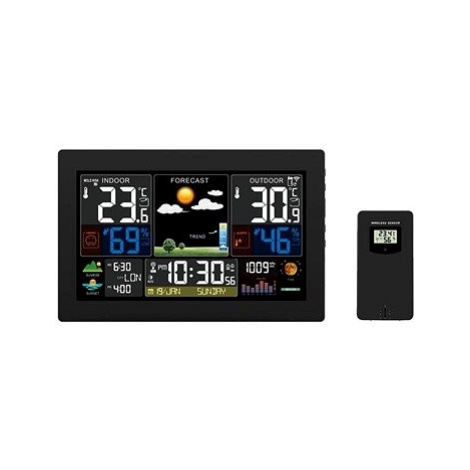 Solight meteostanice, XL barevný LCD