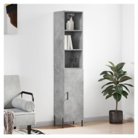 vidaXL Skříň highboard betonově šedá 34,5x34x180 cm kompozitní dřevo