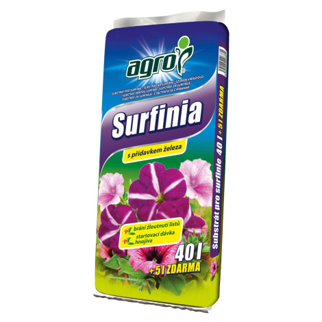 AGRO Substrát pro surfinie 40 + 5 l zdarma