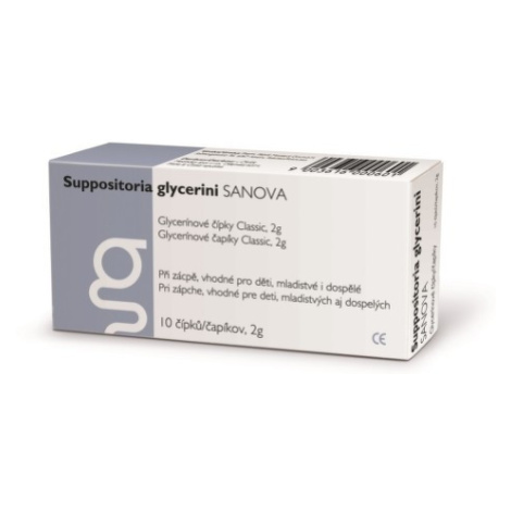 Suppositoria Glycerini Sanova Glycerinové čípky Classic 2g, 10ks