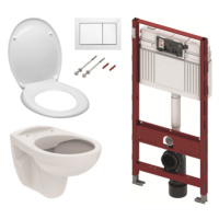 Cenově zvýhodněný závěsný WC set TECE do lehkých stěn / předstěnová montáž+ WC S-Line S-line Pro