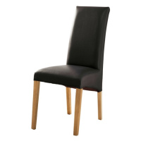 Jídelní židle FOXI III dub olejovaný/textilní kůže černá
