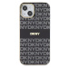 DKNY PC/TPU Repeat Pattern Tonal Stripe Magsafe kryt iPhone 15 černý