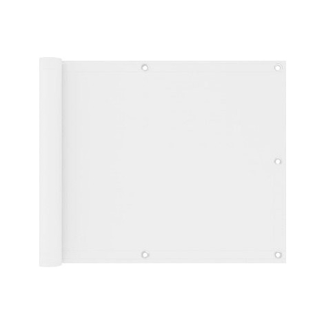 Balkónová zástěna bílá 75×500 cm oxfordská látka 134890 SHUMEE