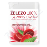 Železo 100% + vitamin C + kopřiva tbl.90