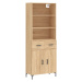 vidaXL Skříň highboard dub sonoma 69,5 x 34 x 180 cm kompozitní dřevo