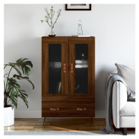 vidaXL Skříň highboard hnědý dub 69,5 x 31 x 115 cm kompozitní dřevo