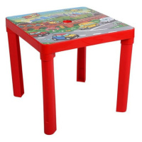 Star Plus Dětský zahradní stůl, červená